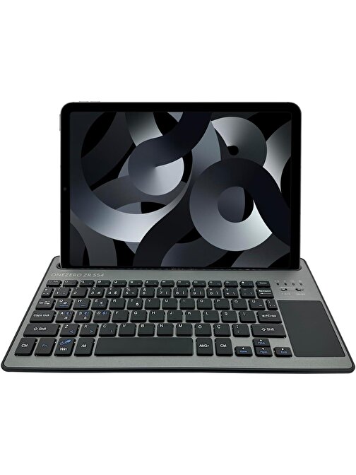 Galaxy Tab A7 SM-T500 ile Uyumlu Bluetooth Klavye Touch Pad'li Türkçe Q Klavye 291 x 154 x16 mm