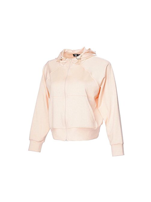 Hummel Hmllayla Zıp Hoodıe Kadın Günlük Sweatshirt 921795-2518 Pembe