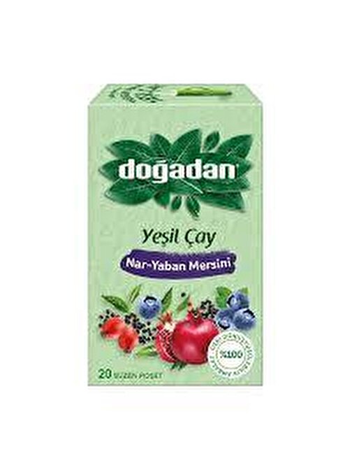 Doğadan Yeşil Çay Nar Yaban Mersini 20'li Paket