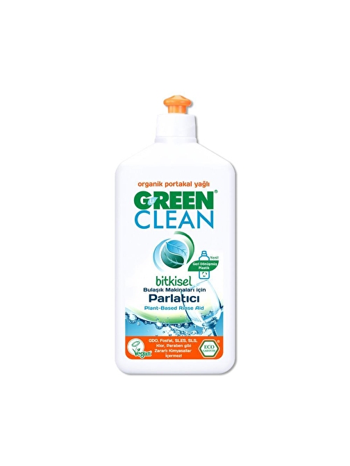 Green Clean Bitkisel Bulaşık Makinesi Parlatıcı Portakal Yağlı 500 ml