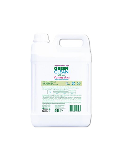 Green Clean Bitkisel Çamaşır Yumuşatıcısı 5 lt