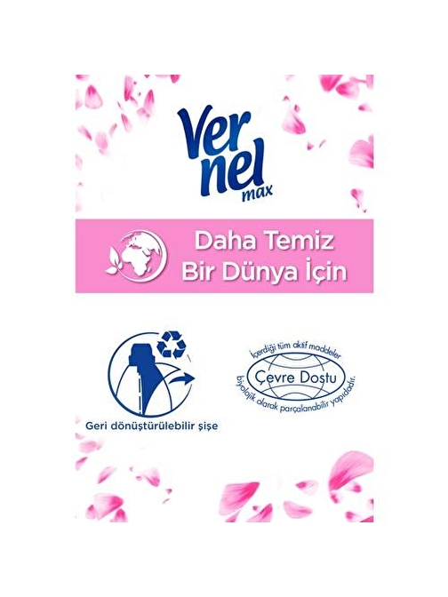 Vernel Max Taze Gül Çamaşır Yumuşatıcısı 1440 ml