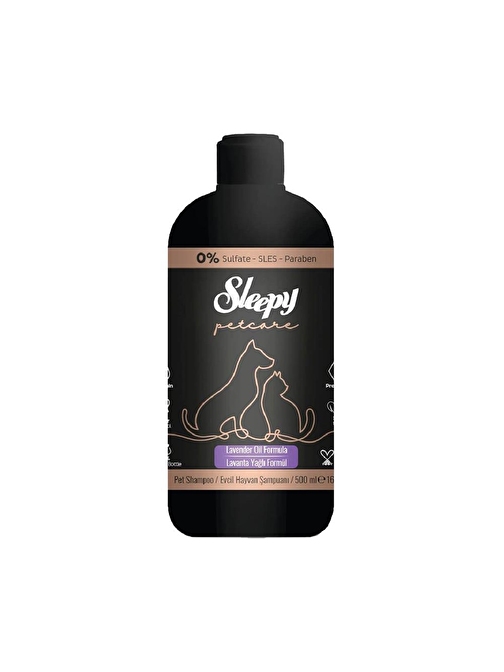 Sleepy Petcare Evcil Hayvan Şampuanı Lavanta Yağlı 500 ml