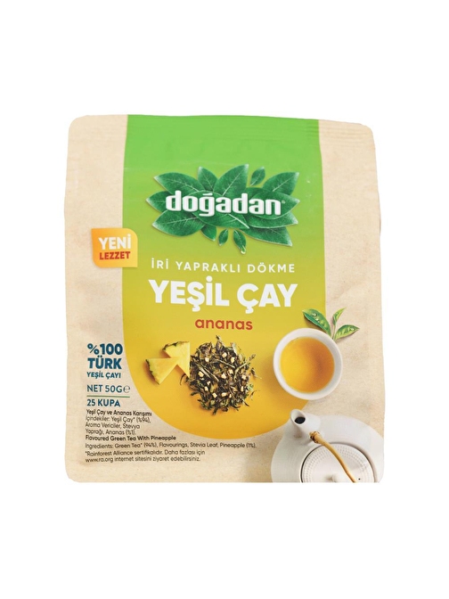 Doğadan Dökme Yeşil Çay Ananas 50 gr