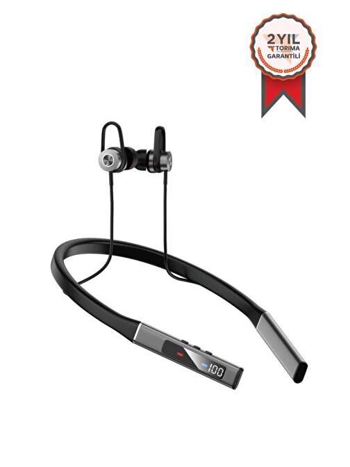 TORİMA TB03 Manyetik Neckband Kablosuz Bluetooth 5.0 Kulaklık Siyah