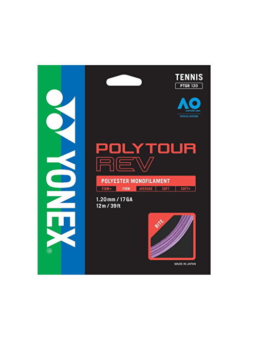 Yonex Poly Tour Rev 1.20 12M Mor Tenis Kordajı