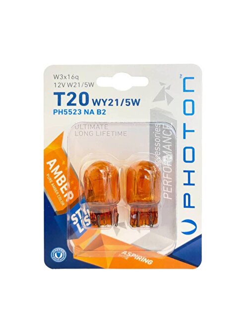 PH 5523NA T20 21/5W 12V ÇİFT DEVRE AMBER (2'Lİ BLISTER)