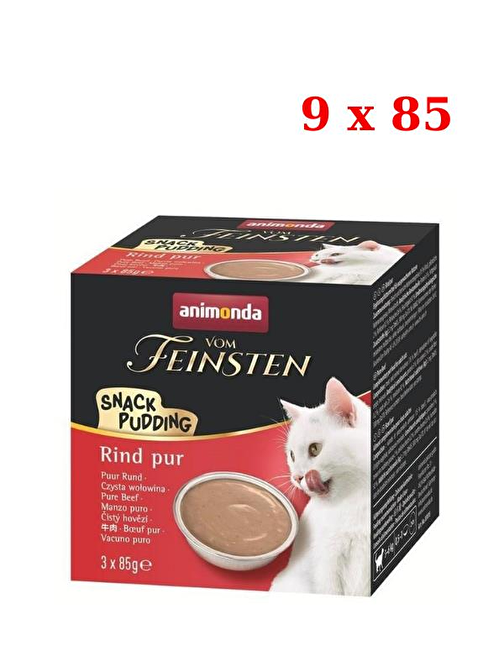 Animonda Vom Feinsten Biftekli Yetişkin Kedi Pudingi 9x85 gr