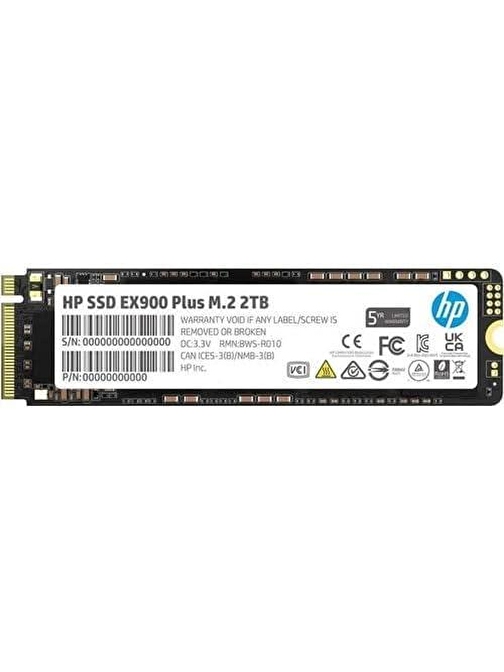 HP EX900 Plus 2TB SSD PCIe M.2