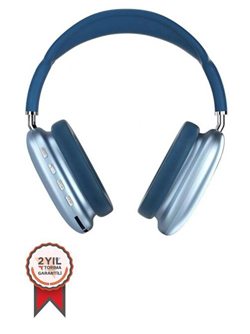 Torima P9 Bluetooth Kablosuz Kulaklık Mavi