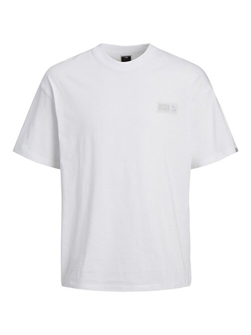 Jack&Jones O Yaka Rahat Kesim Beyaz Erkek T-Shirt 12255604