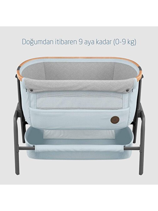 Maxi Cosi Iora Katlanabilir Anne Yanı Beşik Beyond Grey Eco