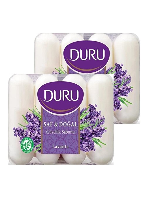 DURU SAF DOĞAL LAVANTA KOKULU SABUN VEGAN 4*70 GR X 2 ADET