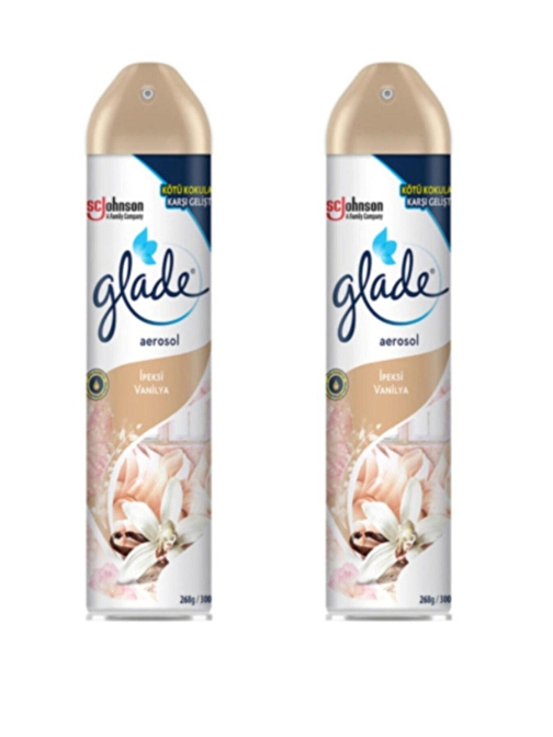 Glade Aerosol İpeksi Vanilya 300 ml x 2 adet