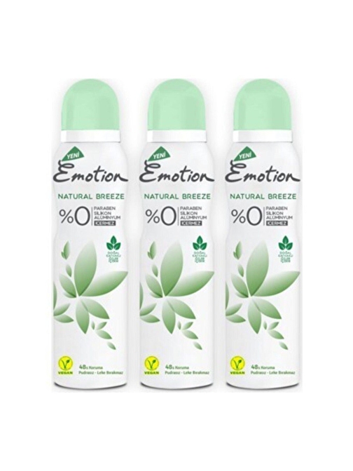 EMOTİON NATURAL BREEZE 150 ML VEGAN x 3 ADET