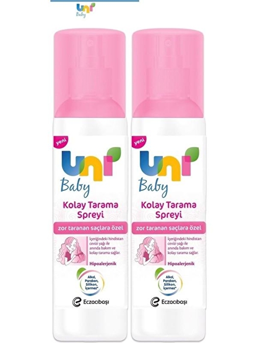 UNI BABY KOLAY TARAMA SAÇ SPREYİ 200 ML (2 ADET)