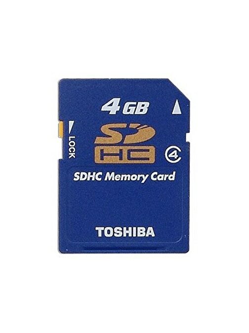 Toshiba 4 Gb SDHC Sd Hafıza Kartı Class 4