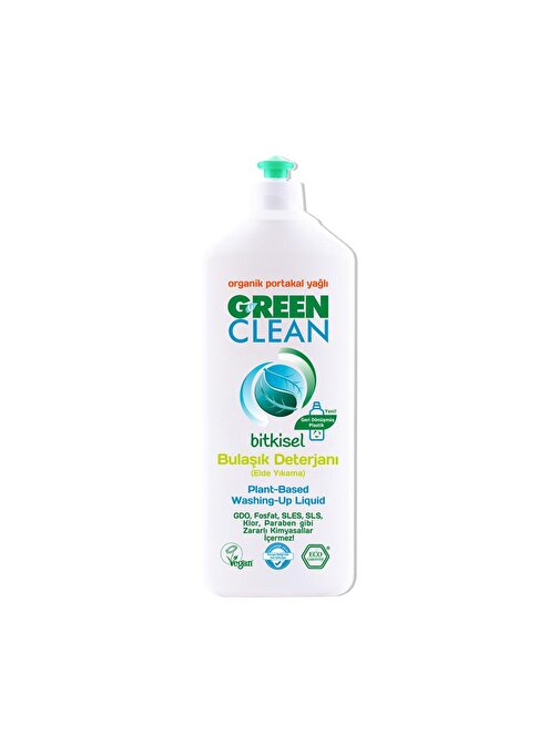Green Clean Bitkisel Elde Bulaşık Deterjanı Portakal Yağlı 730 Ml