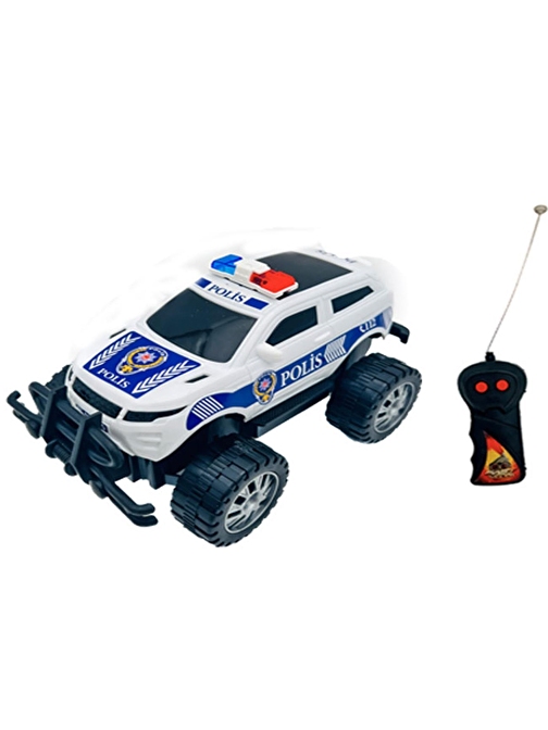 Uzaktan Kumandalı Süper Hızlı Off-Road  Kahraman Polis Jeep 1:24 (İleri -Geri Hareketli)