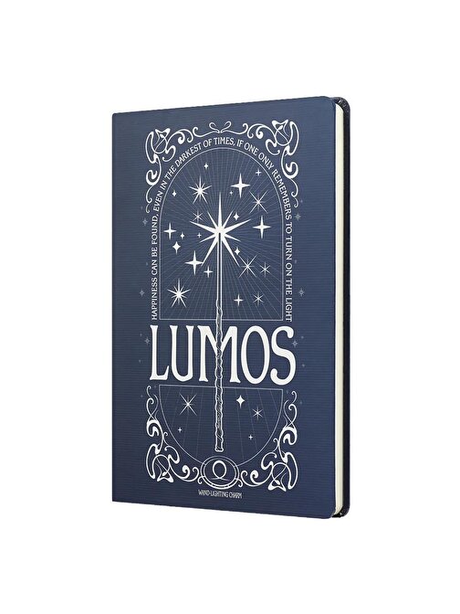 Mabbels Sert Kapak Butik Defter Harry Potter Lumos Lacivert 80 YP 15x21 DFT-388029