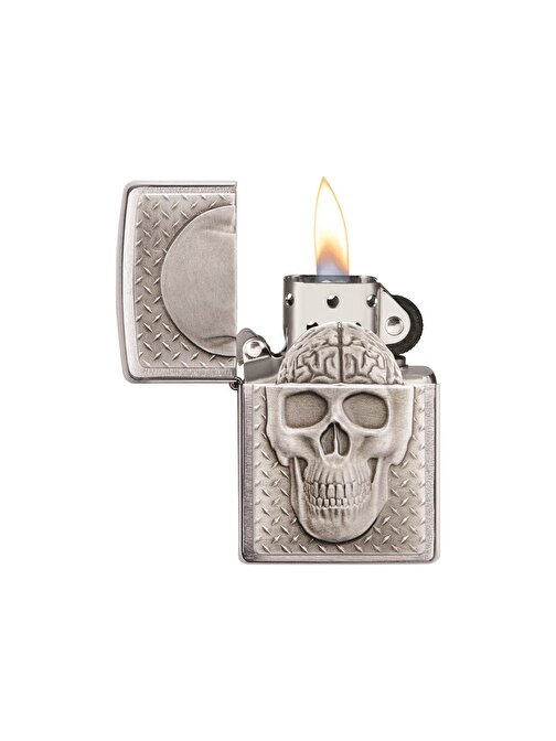 Zippo Çakmak 29818 Skull W/Brain Surprise