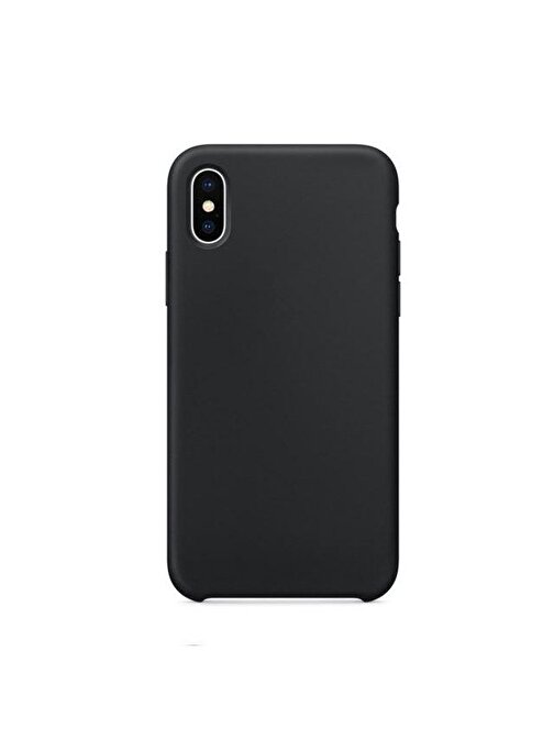 Teleplus iPhone XS Max Kılıf (Plus) Soft Touch Silikon  Siyah