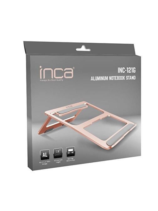 Inca Inc-121G Alimünyum Gold Rengi Notebook Standı