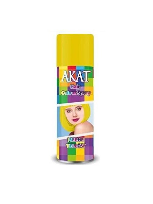 Akat Renkli Sprey Sarı 180 Ml