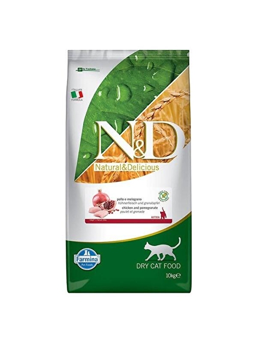 N&D Prime Kitten Tavuk ve Narlı Yavru Kedi Maması 10 Kg