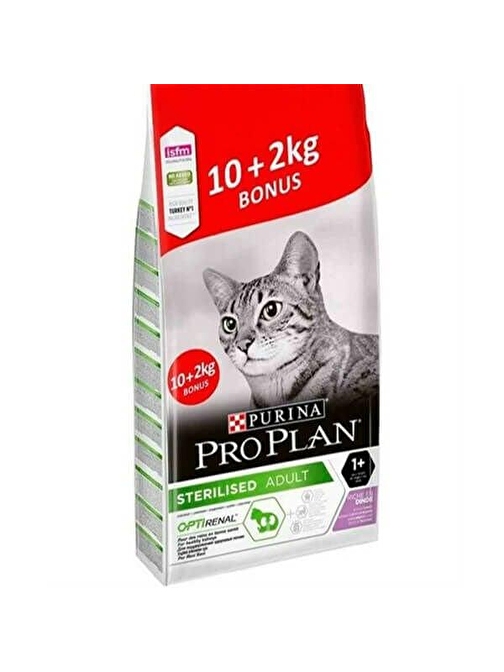 Pro Plan Sterilised Hindili Kısırlaştırılmış Kedi Maması 10+2 Kg