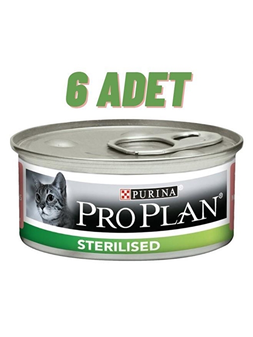 Pro Plan Sterilised Somonlu Yetişkin Kedi Konservesi 6x85 Gr