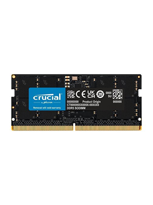 Crucial CT32G48C40S5 32GB (Tek Parça) DDR5 4800MHz CL40 Notebook Bellek