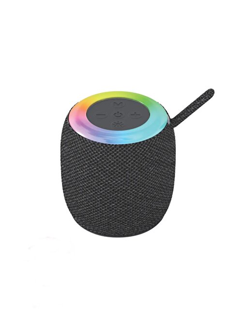 Torima Gri D10 Taşınabilir Rgb Ledli Bluetooth Hoparlör Usb-Fm Radyo