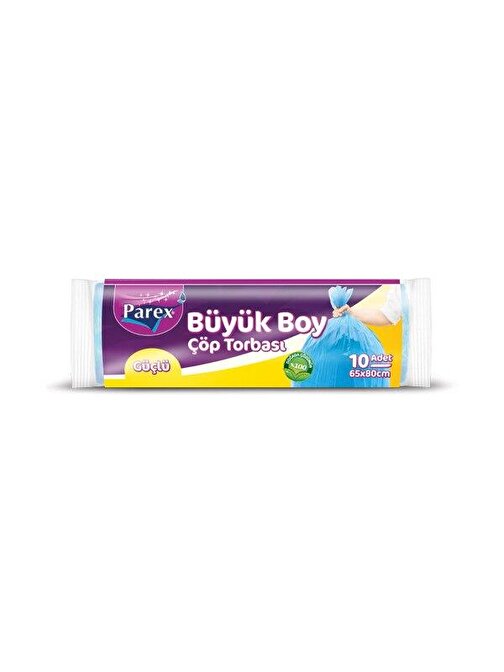 Parex Güçlü Büyük Boy Çöp Torbası Mavi 65 x 80 cm