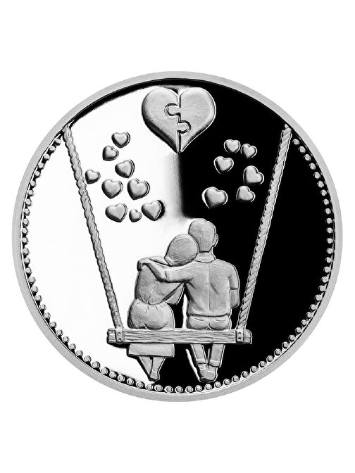 AgaKulche Medal Together Forever Proof 10 Gram Gümüş Coin 999