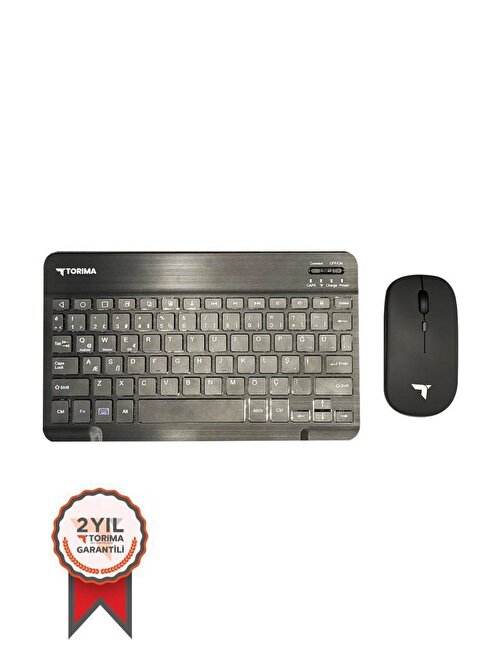 TORİMA Siyah TMK-04 Kablosuz Kalvye Mouse Seti