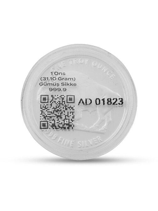 AgaKulche American Buffalo 1 Ons Gümüş Sikke Coin (999.0)