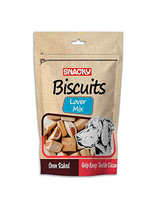 Snacky Lover Mix Köpek Ödül Bisküvisi 200 Gr