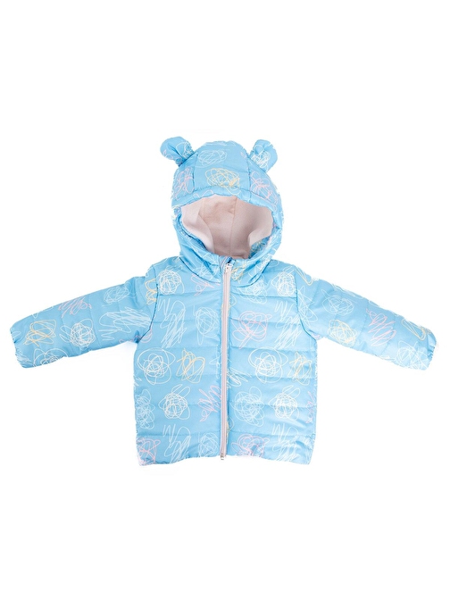 HelloBaby Basic Kulaklı Kapüşonlu Mont Kız Bebek