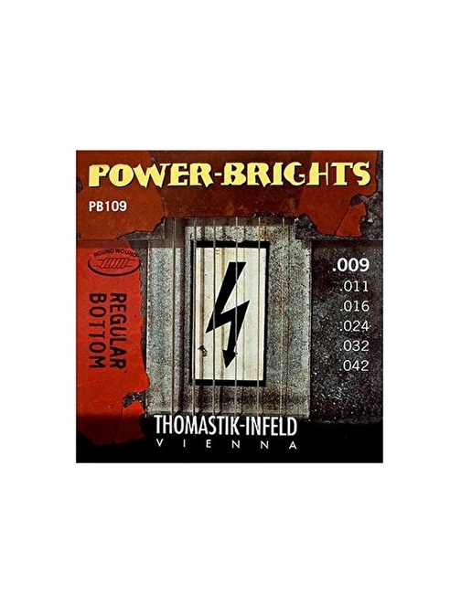 Gitar Aksesuar Elektro Power-Brights Tel Thomastik Infeld TH-PB109