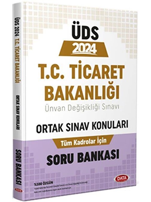 2024 T.C. Bakanlığı ÜDS Ortak Sınav Konuları Soru Bankası Data Yayınları