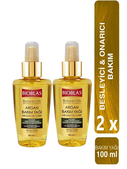 Argan Bakım Yağı 100 ml - Onarıcı Bakım Yağı 2 Adet