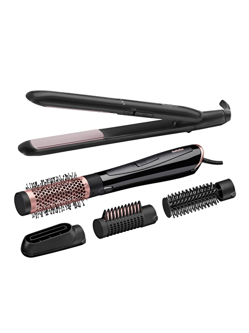 Babyliss ST241E Smooth Ceramic 230 Saç Düzleştirici ve AS126E Perfect Finish Hava Üflemeli Saç Şekillendirici Seti