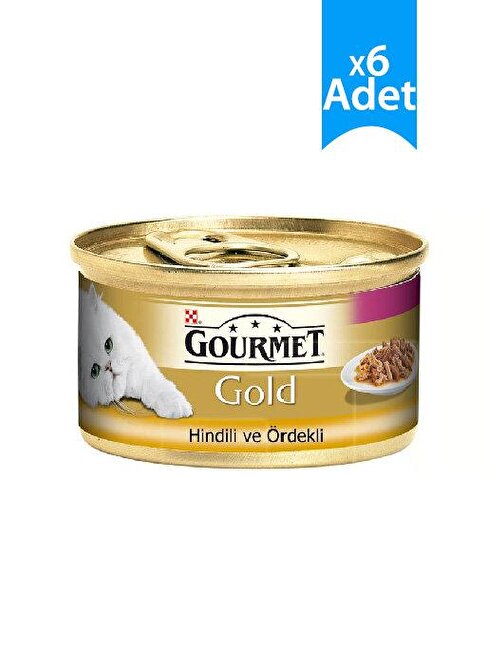 Gourmet Gold Hindili Ördekli Kedi Konservesi 85 Gr 6 Adet