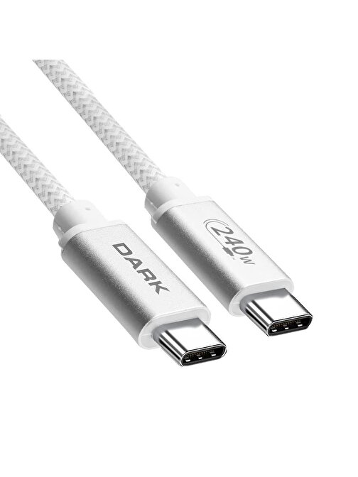 DARK DK-CB-USB240PD101 1m TYPE-C PD ŞARJ KBL,BEYAZ