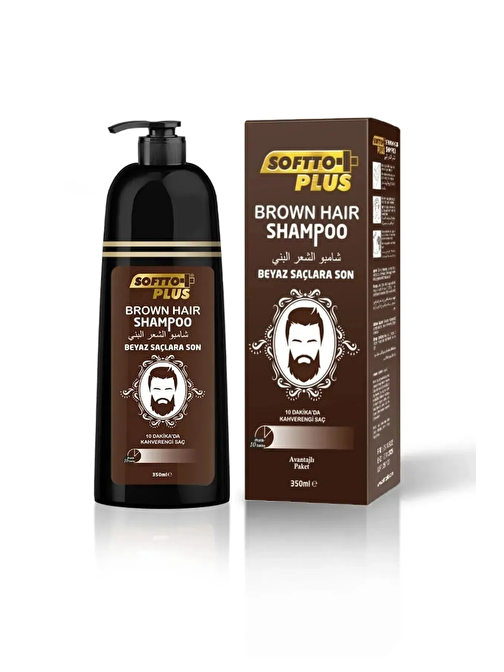 Softto Plus Kahverengi (Koyu Kestane) Brown Şampuan 350 Ml