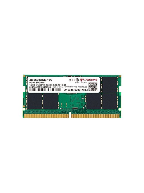 Transcend JM5600ASE-16G 16GB DDR5 5600Mhz CL46 1.1V Notebook Ram