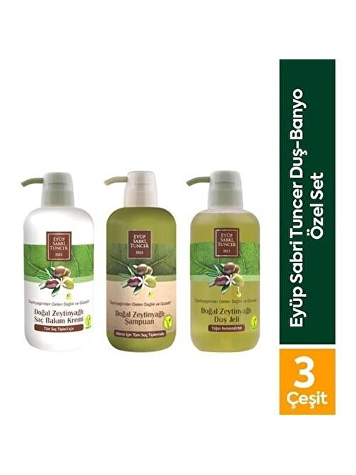 Eyüp Sabri Tuncer Duş-Banyo Özel Set (Şampuan+Duş Jeli+Saç Kremi)