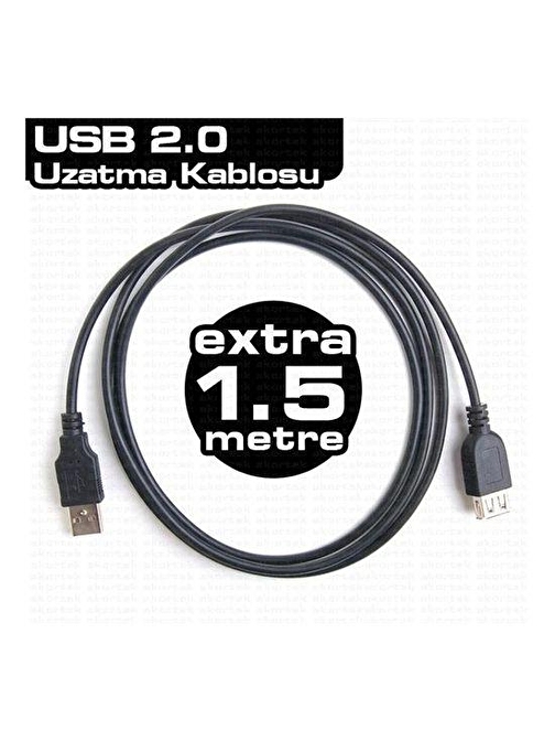 DARK DK CB USB2EXTL150  1,5m USB2.0 UZATMA KABLOSU