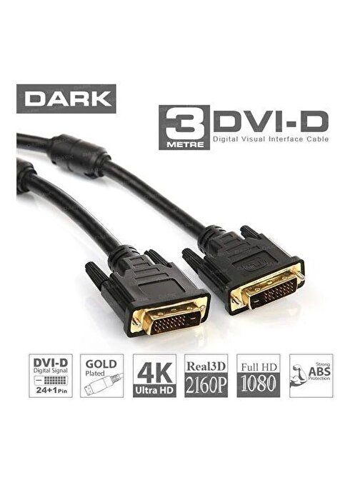 DARK DK-CB-DVIL300  3,0m DVI 24+1 E/E KABLO